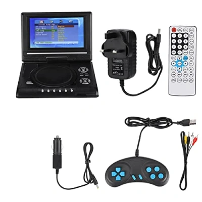 Image of 7.8 inch Portable DVD Player Swivel Screen with TV Function + Car Charger Gamepad, Built in Rechargeable Battery, Support FM radio function, SD Card and USB Port,270 Rotation