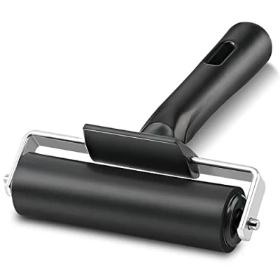 Image of Rubber Roller, Ideal for Anti Skid Tape Construction Tools, Print, Ink and Stamping Tools (Black, 10CM)