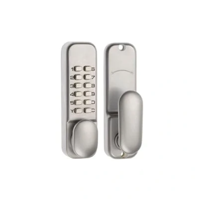 Image of STX_818096 Era Digital Door Lock Oval with Hold Back Finish: Chrome Effect (3003 37 1A)