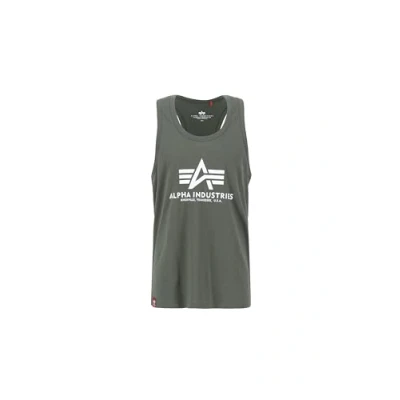 Image of Alpha Industries Basic BB Tank top for Men T Shirt, Dark Olive, XL