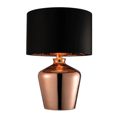 Image of Waldorf Table Lamp Copper Glass, E27