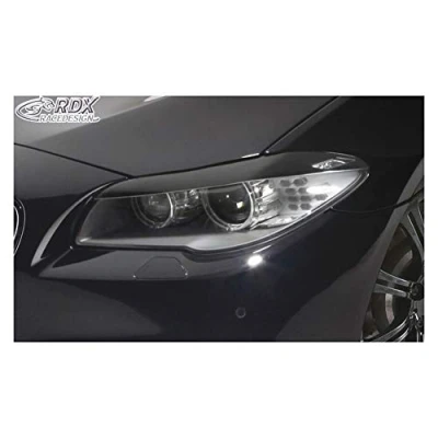 Image of RDX Racedesign RDSB131 Head light spoilers compatible with BMW 5 Series F10/F11 2010 2013 (ABS)