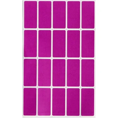Image of Royal Green Purple Rectangle Stickers 4cm X 1.9cm Color Coding Labels Rectangular (40mm 19mm) 300 Pack