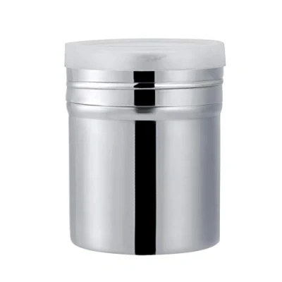 Image of Stainless Steel Powder Shaker Mesh Chocolate Flour Coffee Sifter Jars Seasoning Storage Container Kitchen Cooking Tools with Detachable Dust Proof Lid for Baking Cooking(M)