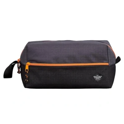 Image of Gentlemen’s Travel Toiletry Bag Dopp Kit Wash Bag, 270mm x 130mm 130mm, Black