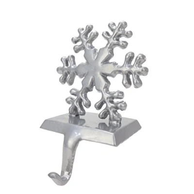 Image of Christmas Concepts® Silver Snowflake Stocking Hanger