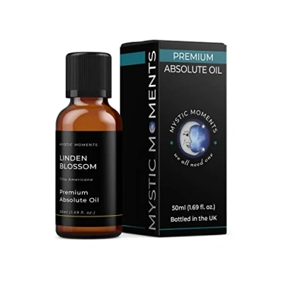 Image of Mystic Moments Linden Blossom Absolute Oil 50ml (Tilia Americana) Pure &amp; Natural for Skincare, Perfumery Aromatherapy