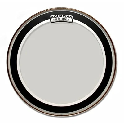 Image of Aquarian SKI24 Superkick Series 24 inch Drumhead Single Ply Clear