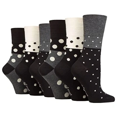 Image of 6 Pairs Gentle Grip Bamboo socks (RM39)