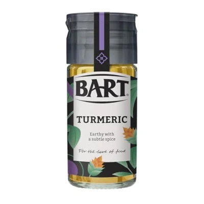 Image of BART Ground Turmeric Jar Pack of 6 x 49g Earthy, Aromatic &amp; Bitter Ideal for Indian Curry or Overnight Oats