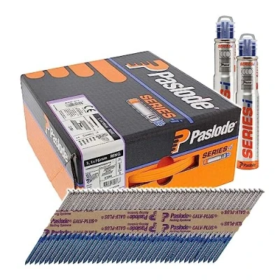 Image of TIMCO PAS141072 141072 Paslode Galvanised Plus Nail Fuel Pack, Grey