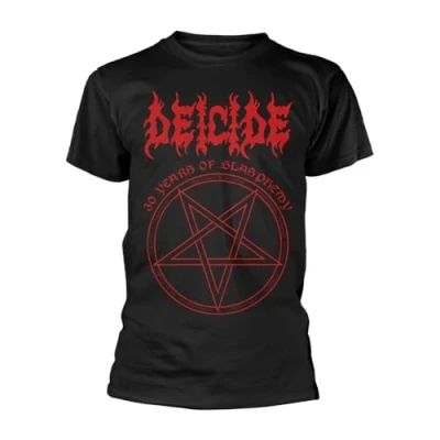 Image of Plastic Head Deicide &#039;30 Years of Blasphemy&#039; (Black) T Shirt (Large)