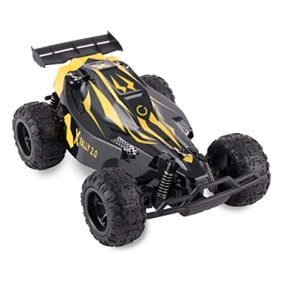 Image of Overmax X RALLY Remote Control Car with 2 Batteries Monster Truck RC Speed up to 25km/h Range 100 meters 30 Minutes of fun without Charging Oil Spring suspension Solid body USB cabel