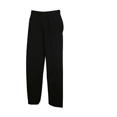 Image of Fruit of the Loom Men&#039;s Sports Trousers, 1 x black open + Hl purchase notepad, L