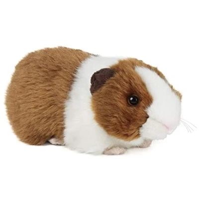 Image of Living Nature Soft Toy Plush Pet Guinea Pig with Sound, One Supplied (20cm), Brown