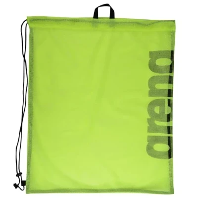 Image of arena Team Mesh, Mesh Pool Bag, Spacious Sports Quick drying Gym Bag with Drawstring, Fluo Yellow