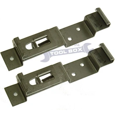 Image of Maypole Trailer Number Plate Clips in Stainless Steel One Pair Holder