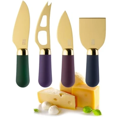 Image of Taylor&#039;s Eye Witness Brooklyn Deco 4 Piece Cheese Knife Set