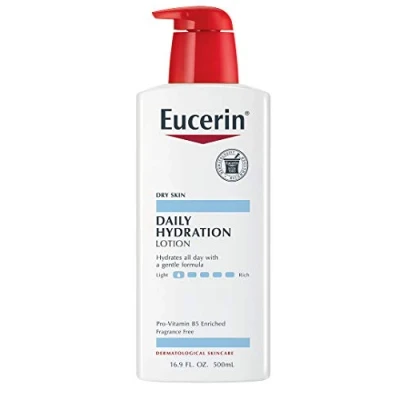 Image of Eucerin, Daily Hydration, Lotion, Fragrance Free, 16.9 fl oz (500 ml)