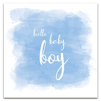 Image of Baby Boy Congratulations Card, New Welcome It&#039;s A Greetings Cards, Pastel, Cards