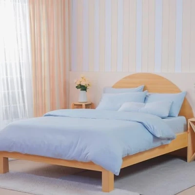 Image of Sheet Story Bamboo King Size Duvet Cover Sets 400 Thread Count Kingsize with Pillowcases Luxuriously Soft and Hypoallergenic Set
