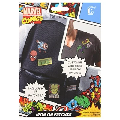 Image of Paladone Iron on Patches, Polyester, Multi Colour, 18 x 12 0.03 cm