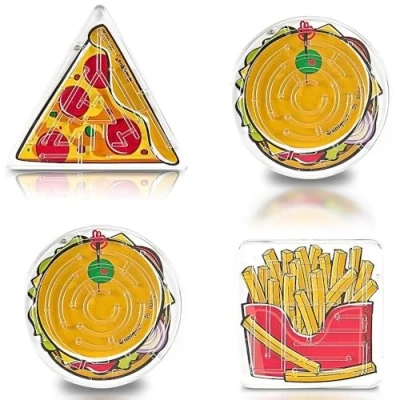 Image of Ball Maze Game Favors Vibrant, Fun &amp; Engaging Plastic Puzzle Toy Perfect Party Favor Gift 4ct