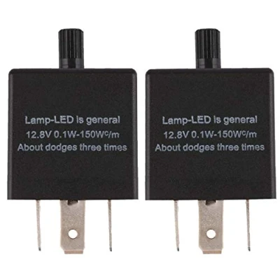 Image of DollaTek 2Pcs Led Flasher Relay 3 Pin CF13 JL 02 EP34 Car Turn Signal Adjustable