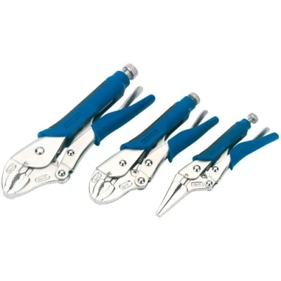 Image of Draper Soft Grip Self Pliers Set (3 Piece)