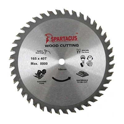 Image of Spartacus Wood Cutting Circular Saw Blade 165mm x 10mm Bore 40 Teeth