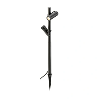 Image of SLV Helia Slim Pole 2 Outdoor Spot w/Spike IP65 Black