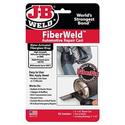 Image of J B Weld FiberWeld 2&quot; x 36&quot; Automoitve Repair Cast, Black (38237)