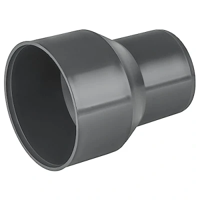 Image of Connector Cast Iron Pipe to Plastic 75mm Drainage Sewage Downpipe Adaptor Grey