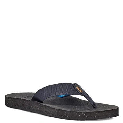 Image of Teva Reflip Tbar sandals, Men&#039;s, Size: 7, Navy Textile