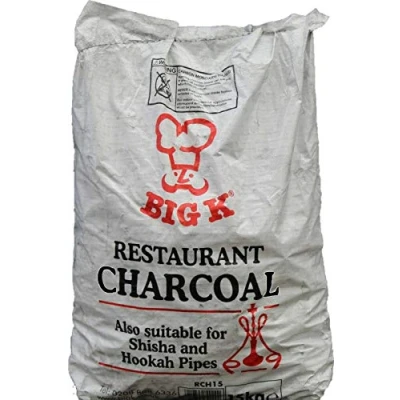 Image of Big K Restaurant Grade Lumpwood BBQ Charcoal 100% Marabu Char Coal 15KG