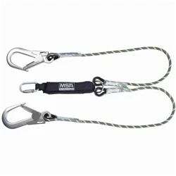 Image of MSA Kernmantel Twin Leg Energy Absorbing Lanyard 1.8M
