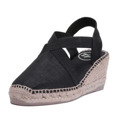 Image of Toni Pons Women&#039;s Cotton Espadrille TER Black, 4 UK 37 EU