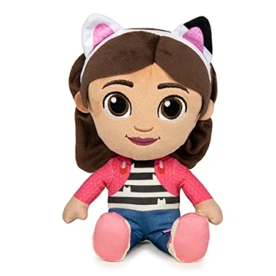 Image of Famosa Softies Gabby Cartoon Series Gabby&#039;s Dollhouse, 25 cm, Cuddly, 100% Recycled Fibre, Famous for Children of All Ages (760022354)