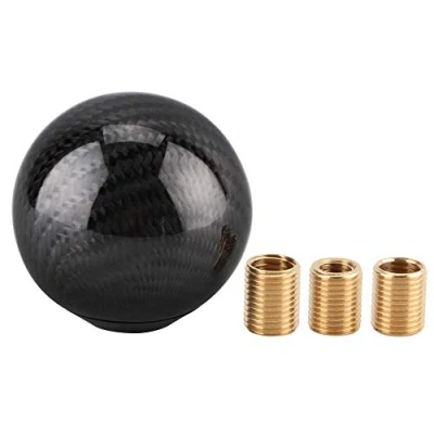 Image of Dweekiy Gear Shift Knob, Car Universal Modification Carbon Fiber Manual Knob Head Shifter(Black)