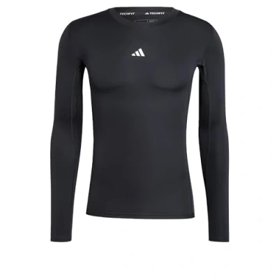 Image of adidas Men&#039;s Techfit Compression Training Longsleeve TEE, Black, S Tall