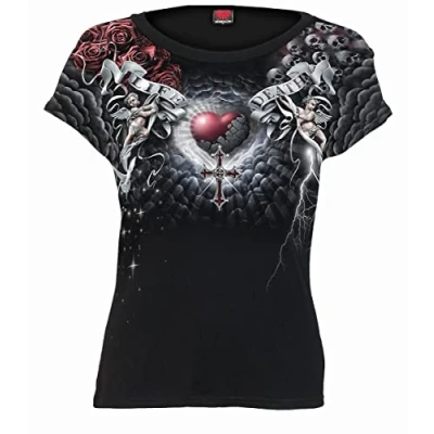 Image of Looney Tunes Tweety Danger Razor Back Top Black S