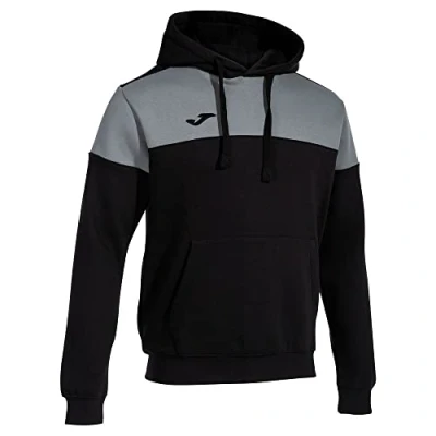 Image of Joma Men&#039;s Crew V Hoodie Sweatshirt, White Navy, S