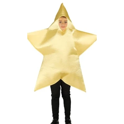 Image of GUIRMA Child Star Costume Kids Nativity Gold
