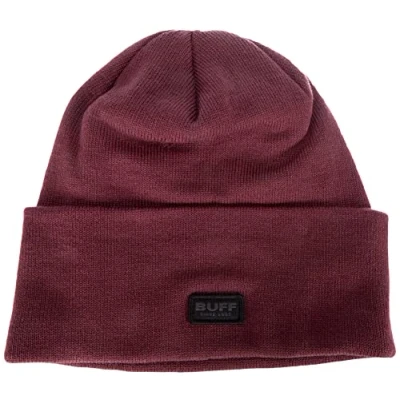 Image of Buff Unisex Niels Knitted Hat, Black, One Size UK