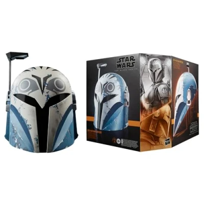 Image of Star Wars Hasbro The Black Series Bo Katan Kryze Premium Electronic Helmet, Mandalorian Roleplay Collectible, Toys Ages 14 and Up