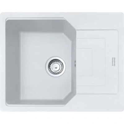 Image of Kitchen Sink Made of Granite (Fragranite) with a Single Bowl from Franke Urban UBG 611 62 White Polar 114.0685.256