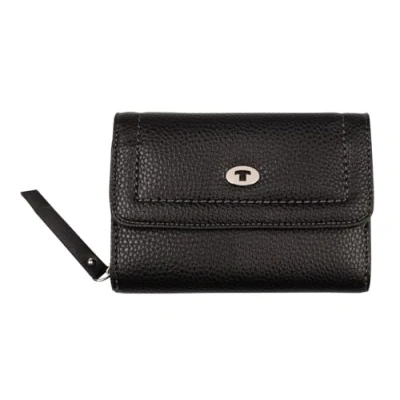 Image of TOM TAILOR Women&#039;s Lilly, Medium Flap Wallet, Black, one Size