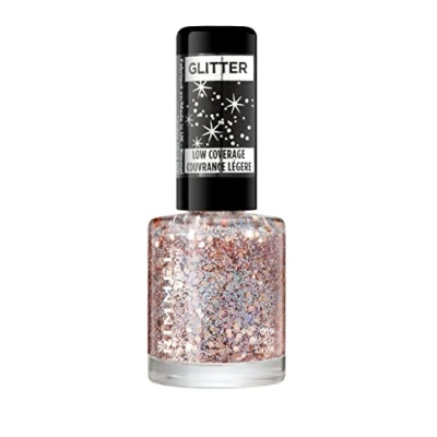Image of Rimmel London Glitter Nail Polish Top Coat, Disco Diva, 8 ml