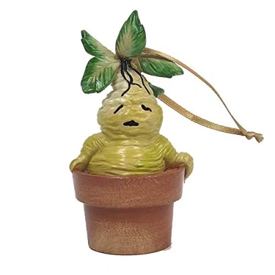 Image of Nemesis Now Harry Potter Mandrake Plant Hanging Ornament, Resin, Green, 9.5cm,B5676T1