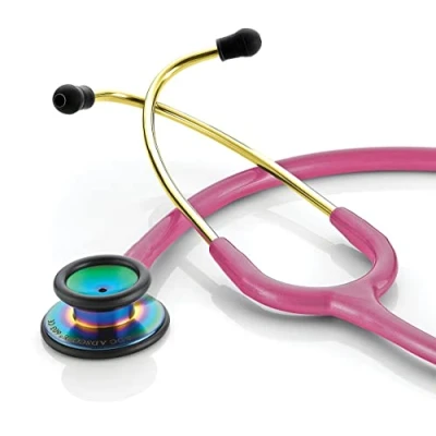Image of ADC Adscope 603 Clinician Stethoscope Iridescent Metallic Raspberry